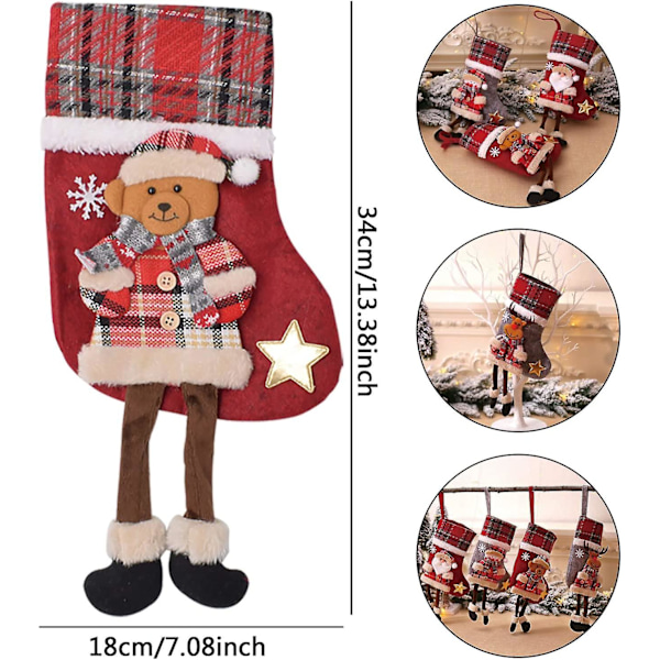 Julstrumpa Julstrumpa Julstövelstrumpa Hängande Julstrumpa