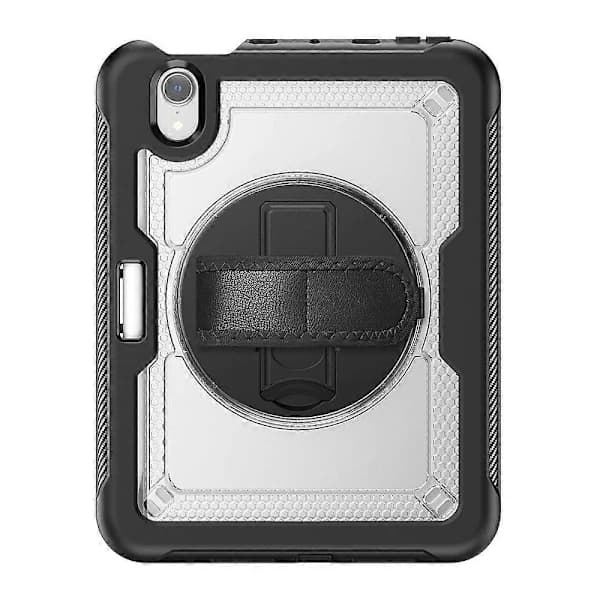 HA~ Case with Stand for iPad mini (2024)/(2021) PC+TPE Tablet Cover with Hand Strap and Shoulder Strap