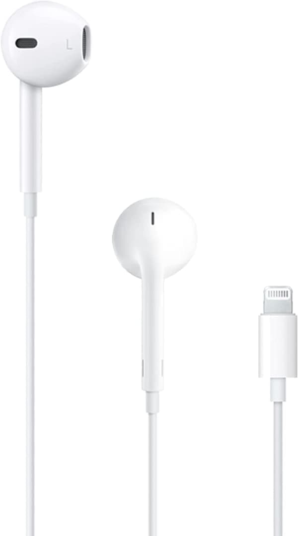 Lightning-kompatibla hörlurar för iPhone med volymkontroller och mikrofon