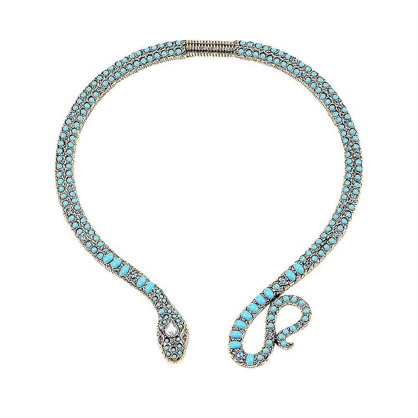 Damhalsband Orm Halsband Kvinnor Orm Halsband Halsband Kvinnor Initial Halloween Smycken Halsband Böjd Manschett Orm Halsband