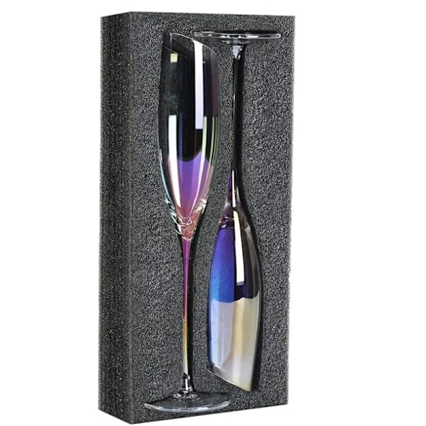 Hvite vinglass, sett med 4, 5,6oz håndblåste hvite vinglass, slanke vinglass til bryllup, fest, bar, jubileum, daglig bruk