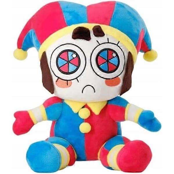 2 kpl Pehmolelu Amazing Digital Circus Pomeni ja Jax Pehmolelut 25cm [] harmaa