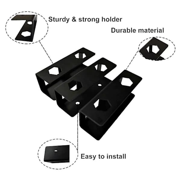 Laptopfeste under skrivebordet, plassbesparende holder, feste, notatbokholder, display