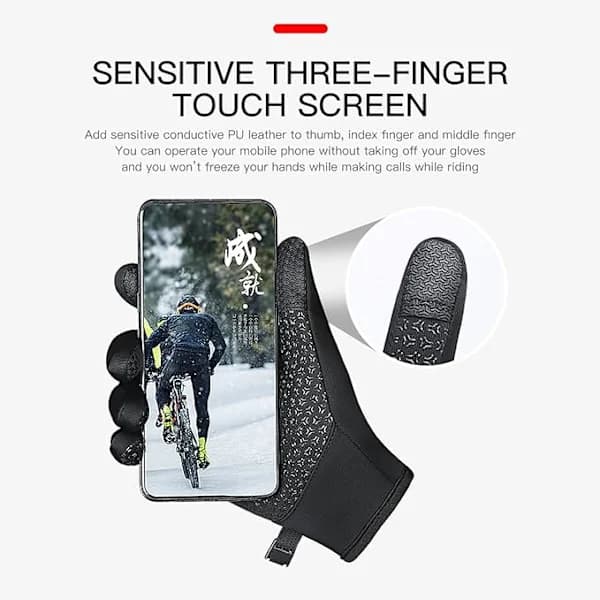 Vinterhandsker Touchscreen Handsker Vintercykelhandsker Skihandsker Udendørshandsker Telefonfingre Handsker Varme Handsker