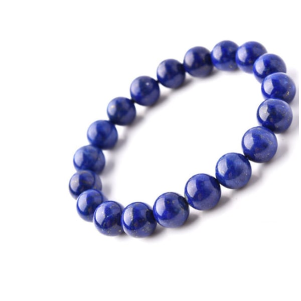 Naturliga 8 mm Lapis Lazuli Beads Armband Unisex armring Blå