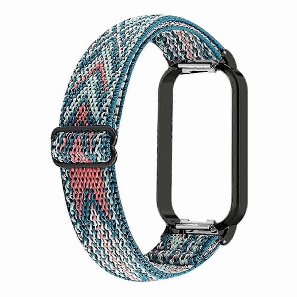 HA~Justerbart elastisk nylon urrem til Redmi Band 2, åndbart armbånd til smartur Multifarvet B