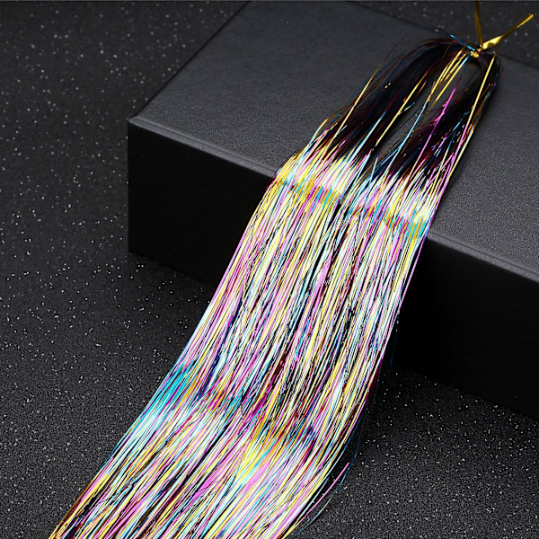 36 tum hårglitter, glittrande glitter, älvhår extensions värmebeständiga festliga höjdpunkter, WZ-307R