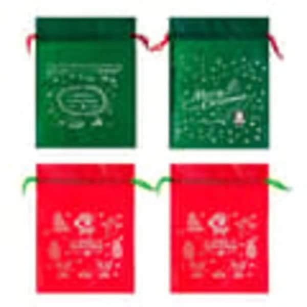 4-pack julklappspåsar/presentpåsar - 45x29 cm
