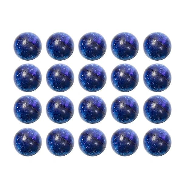20-pak Galaxy Stressbolde, 6,35 cm Rumtema Klemmebolde, Stressreducerende Bold Klem Angst