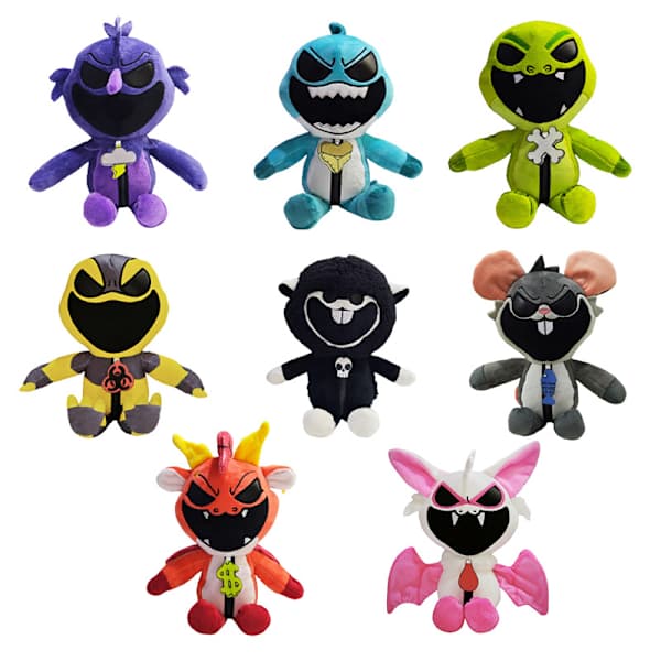 Nightmare Critters spiltilbehør, lammedukker, mareridtsuldplyslegetøj Sort