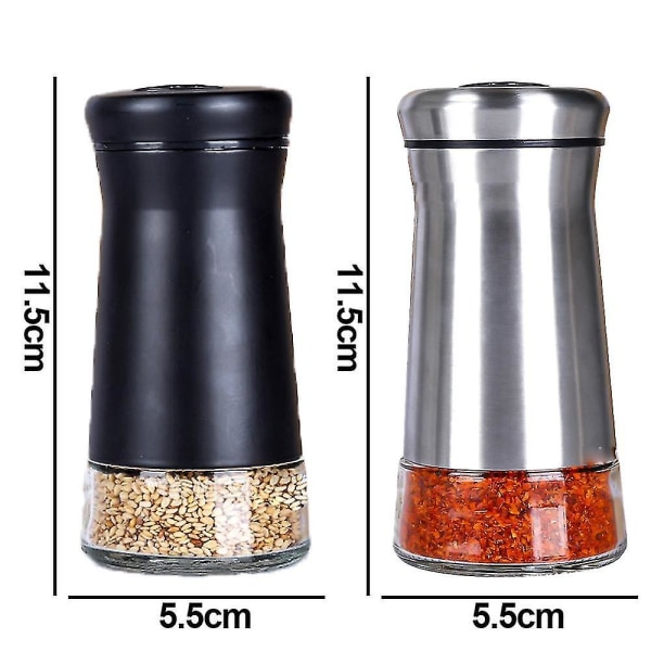 Salt- og pepperbøsse-sett - Krydderdispenser med