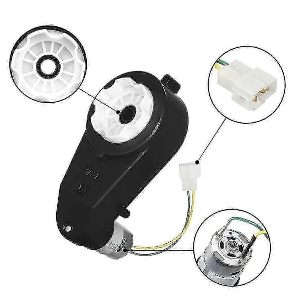 Elektrisk motor til børnebiler 12V 550 40000RPM 2ST til ture [] sort