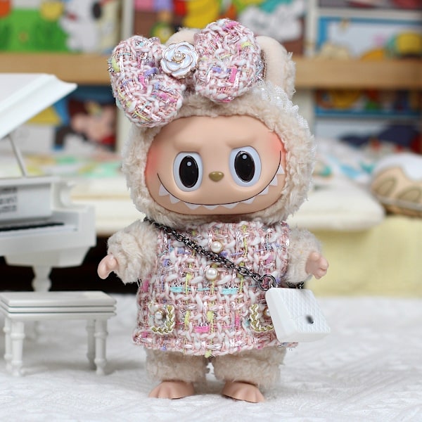 [HH] Labubu Designer CC VV D H Kostymset Labubu Kläder och Tillbehör Pink cc