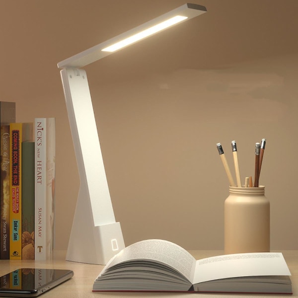 LED-skrivebordslampe - Minimalistisk kontorbordslampe - Oppladbar