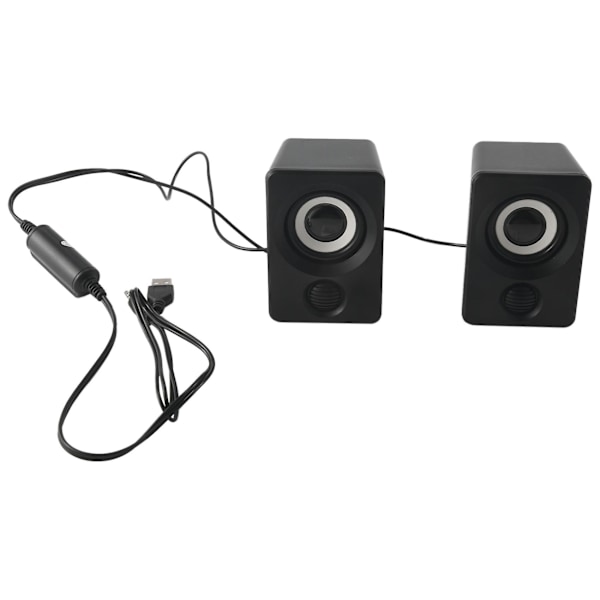 Surround-högtalare för datorer med stereoljud, USB-drivna multimediahögtalare för PC/bärbara datorer/smarttelefoner