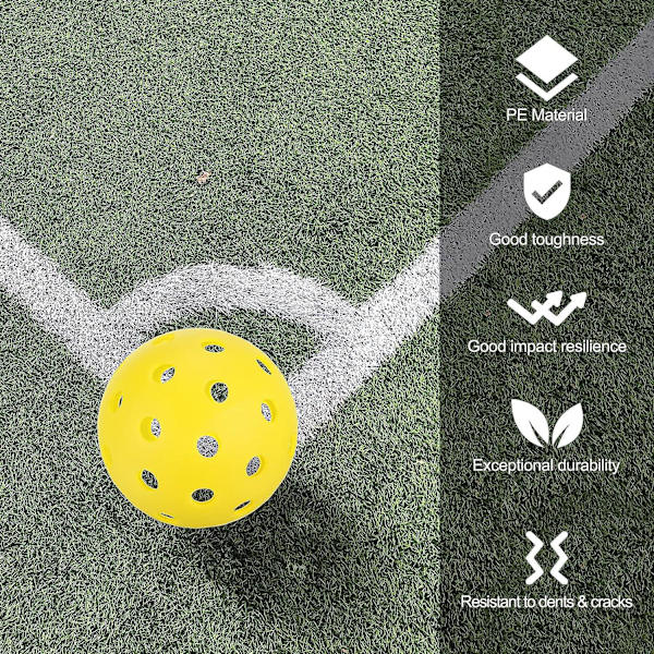 Pickleballbollar för utomhusbruk 40 hål Pickleball USA Pickleball Approved (USAPA) Pickleballbollar för inomhus- och utomhussporter