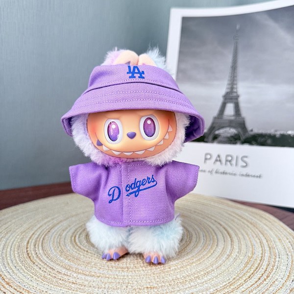 [HH] Labubu Dodgers Team Tøj LA Jersey Labubu V3 Tøj Purple