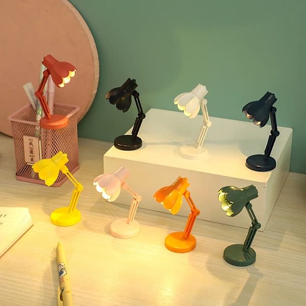 1 stk. klemmelampe mini liten LED leselampe bærbar for