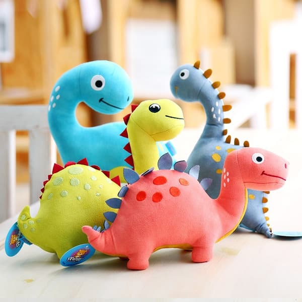 stk søde dinosaur plyslegetøj, fede dinosaur plysdyr