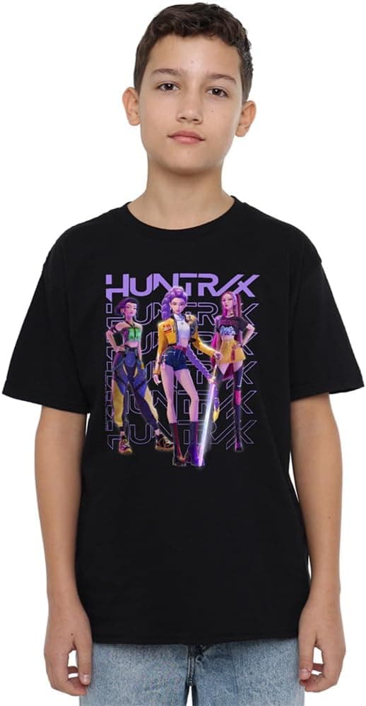 K-Pop Dæmonjægere T-shirt sort 150cm_yux sort[BT] sort