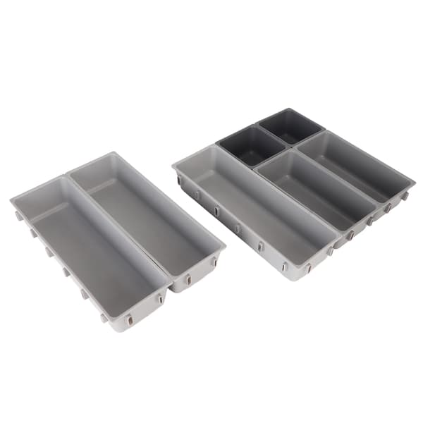 Bestikkboks Organizer Solid Plast Stor Kapasitet Multifunksjonell Redskapsorganisator for Kniv Gaffel Skje