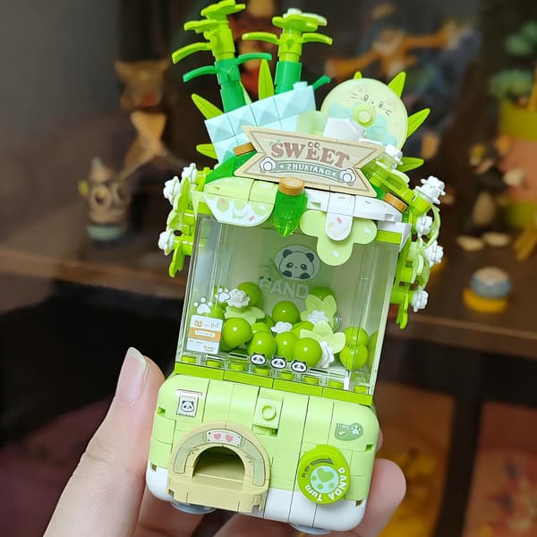 Ny Mini Gashapon Maskine Pynt til Piger, Pædagogisk Samlelegetøj, Julegave 2