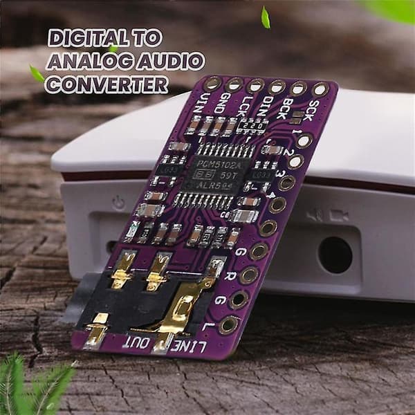 PCM5102 I2S IIS Digital Audio DAC-dekodermodul Stereo DAC Digital-til-analog-omformer stemmemodul