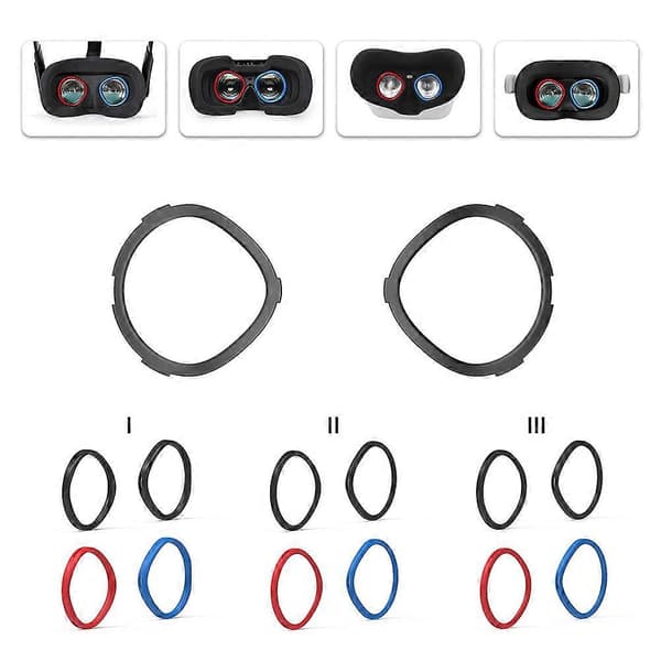AMVR OOM Anti-Ridse Beskyttelsesringe til Oculus Quest 3S, Quest 2, Rift S, Oculus Go - VR Tilbehør