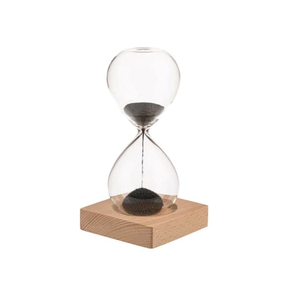 Timeglass med magnetisk sand - 16 cm