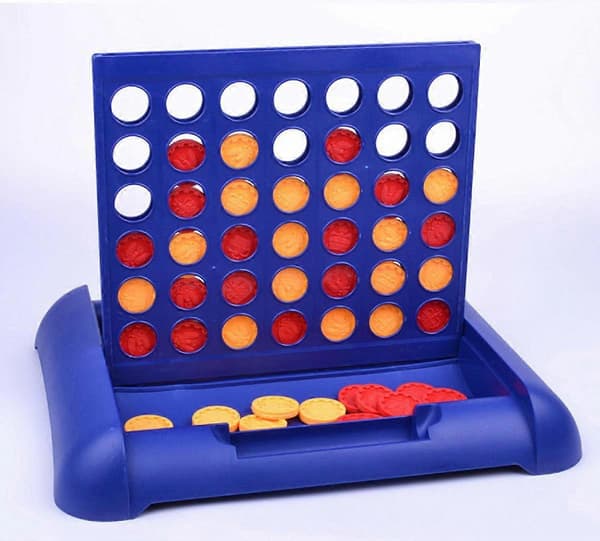 CONNECT 4 - Klassisk fire på rad-spill - Brettspill og leker for barn, gutter, jenter - Alder 6+