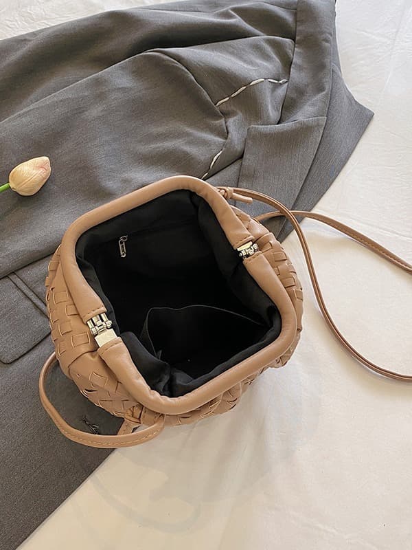 PU-konelaukku Sachi Cloud Mini nahkalaukku Khaki