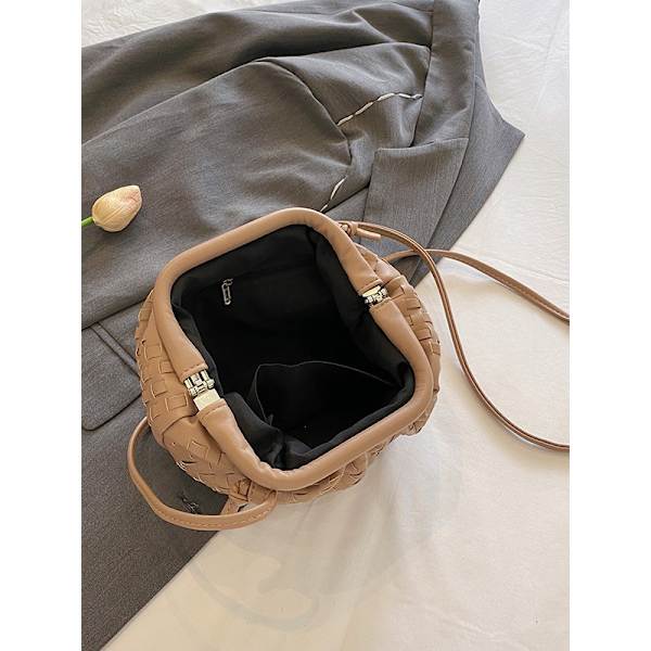 PU Maskinväska Sachi Cloud Mini Läder Väska Khaki