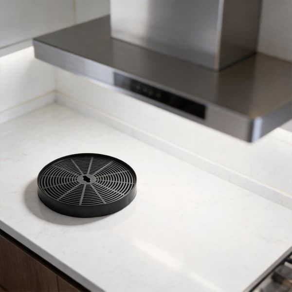 2-pakning kullfiltre for kjøkkenvifter for resirkulerende ventilasjon