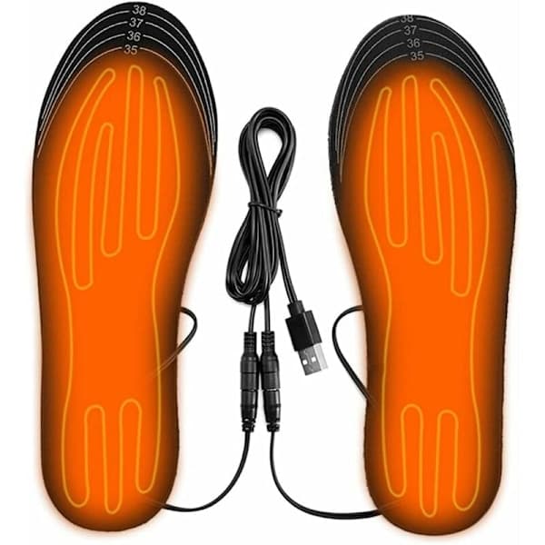 USB-opvarmede sokker Elektriske varmesåler 35-41