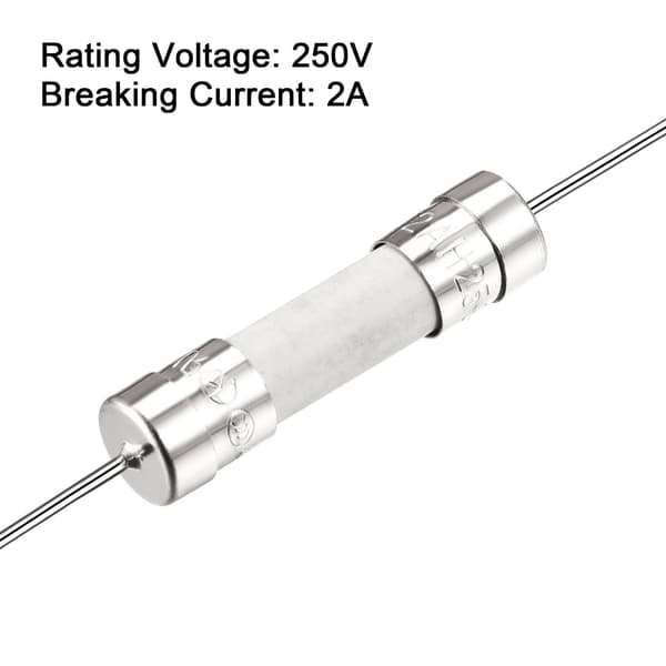 Trög säkringstråd keramiska säkringar 5mm x 20mm 250V T2A 5st