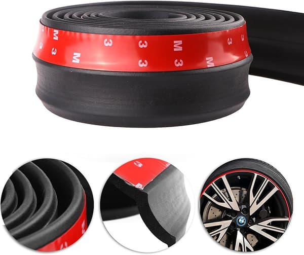 Universal Front Bumper Spoiler Gummi Decal Læbe Splitter B