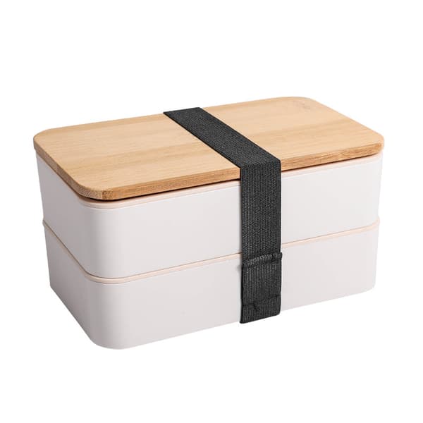Svart Bento Design Lunchlåda - Bambu Bento Låda 2 Hermetiska C,ZQKLA