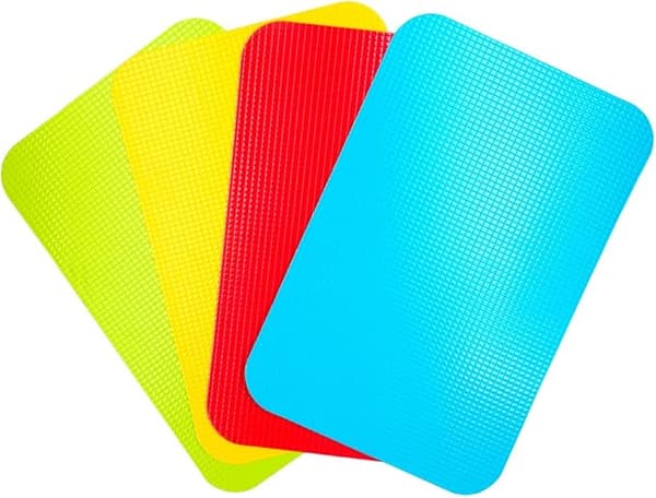 Små flexibla skärbrädor i plast, hackbrädor
