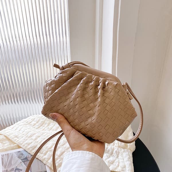 PU Maskinveske Sachi Cloud Mini Skinnveske Khaki