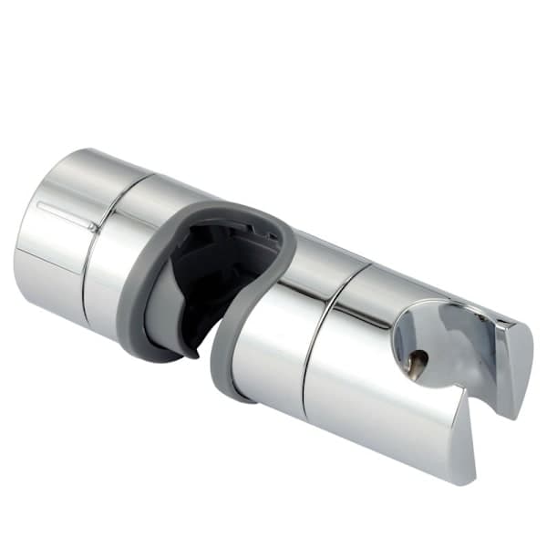 Justerbar 18-25 mm ABS Silver Duschstångshållare för Duschdraperi