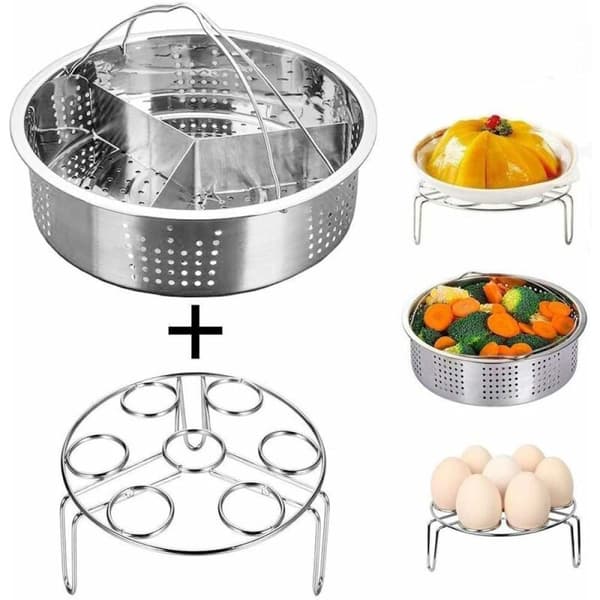 Multifunktionelt tilbehør til airfryer, trådstativ i rustfrit stål til alsidig madlavning, holdbart og let at rengøre, rustfrit og