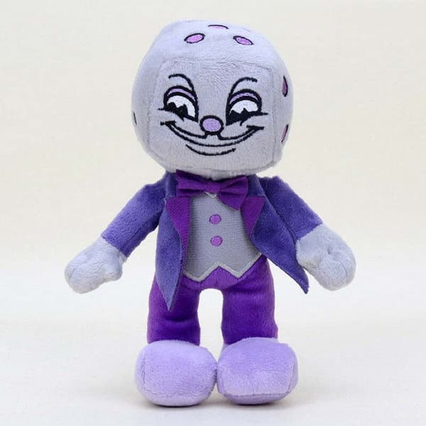 Cuphead S1-King Dice Plysj Mugman Devil Boss Samleobjekt Plysjleker Figur