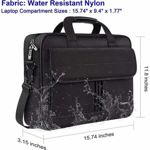 Laptop Taske 15.6 Tommer Premium Vandafvisende Laptop Kontor Dokumentmappe