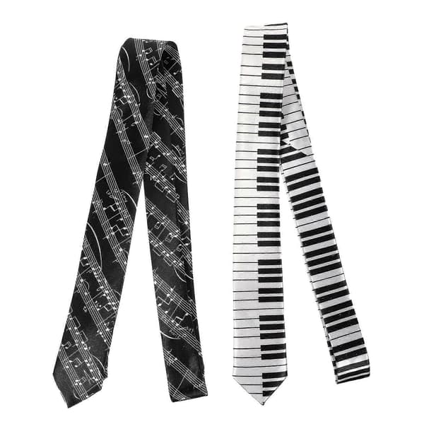stk Piano Bar Mønstret Slips Komfortabelt Slips