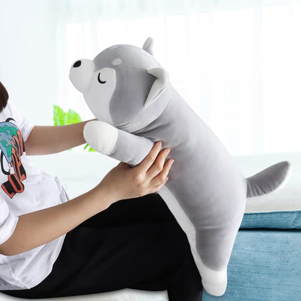 Husky kosedyr pute, Huskies Anime kroppspute, Kaw