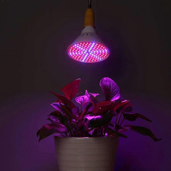 7W GU10 80LED Grolys Grolys Indendørs Planter Grøntsager Blomster Plantelampe Grolys