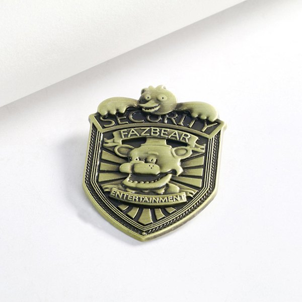 Fnaf Five Nights At Freddy's Säkerhetsbricka Pin Silverpresenter | Fyndiq