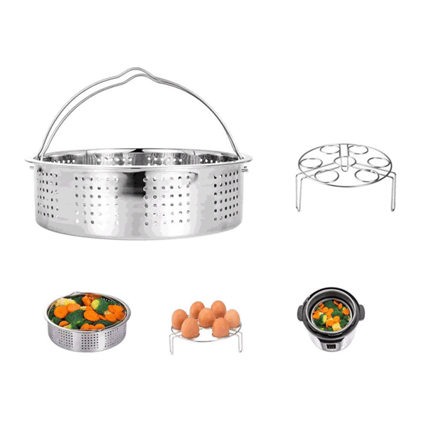 Multifunktionelt tilbehør til airfryer, trådstativ i rustfrit stål til alsidig madlavning, holdbart og let at rengøre, rustfrit og