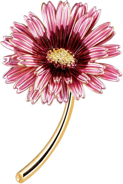 1 st kvinnor blombrosch legering solrosbrosch nål kläder hårnål