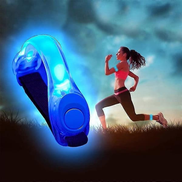 4-pakning LED-armbånd med reflektor - for løping og jogging